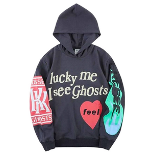 Kid Cudi Kanye West Hoodie Lucky Me I See Ghosts Camp Flow Gnaw Medium Unisex